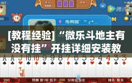 [教程经验]“微乐斗地主有没有挂”开挂详细安装教程