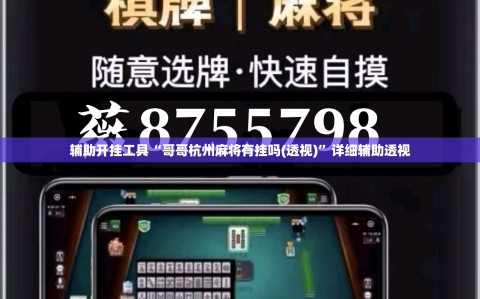辅助开挂工具“哥哥杭州麻将有挂吗(透视)”详细辅助透视