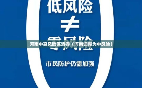 河南中高风险区清零（河南调整为中风险）