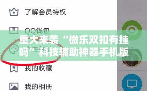 重大来袭“微乐双扣有挂吗”科技辅助神器手机版教程
