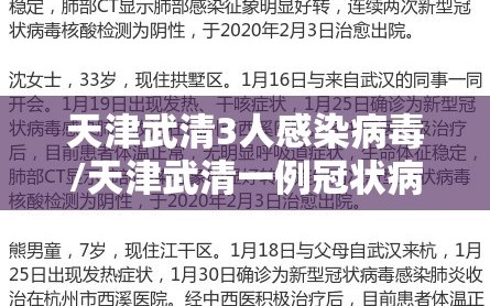 天津武清3人感染病毒/天津武清一例冠状病毒肺炎患者