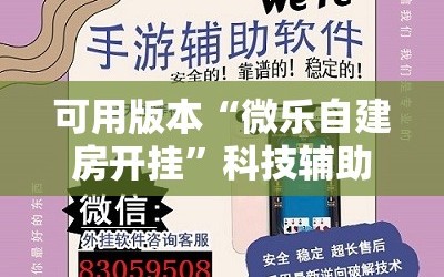 可用版本“微乐自建房开挂”科技辅助神器手机版教程