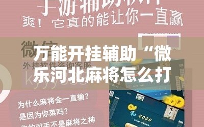 万能开挂辅助“微乐河北麻将怎么打才会赢”通用版下载教程!