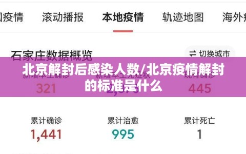 北京解封后感染人数/北京疫情解封的标准是什么