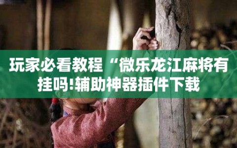 玩家必看教程“微乐龙江麻将有挂吗!辅助神器插件下载