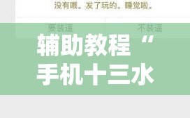 辅助教程“手机十三水为什么一直输!辅助神器插件下载
