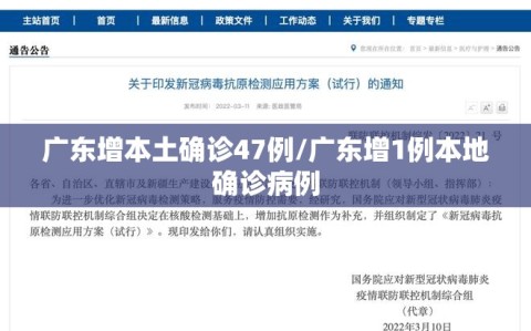 广东增本土确诊47例/广东增1例本地确诊病例