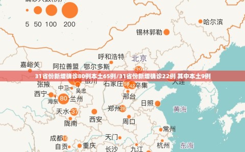 31省份新增确诊80例本土65例/31省份新增确诊22例 其中本土9例