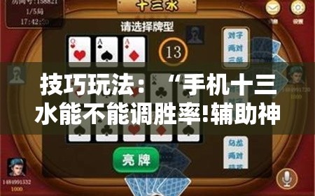 技巧玩法：“手机十三水能不能调胜率!辅助神器插件下载