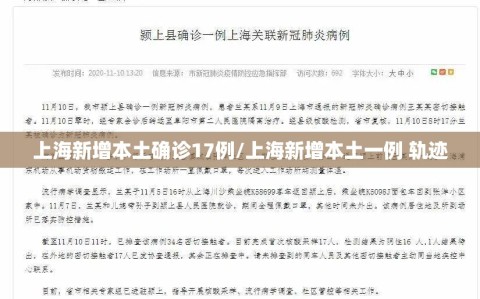 上海新增本土确诊17例/上海新增本土一例 轨迹