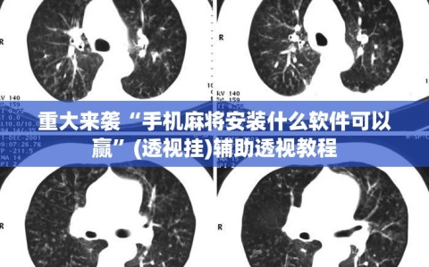 重大来袭“手机麻将安装什么软件可以赢”(透视挂)辅助透视教程