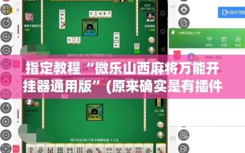 指定教程“微乐山西麻将万能开挂器通用版”(原来确实是有插件)
