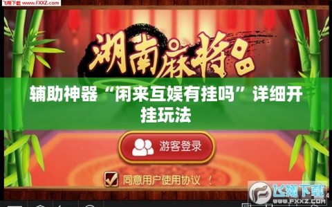 辅助神器“闲来互娱有挂吗”详细开挂玩法