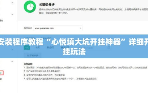 安装程序教程“心悦填大坑开挂神器”详细开挂玩法