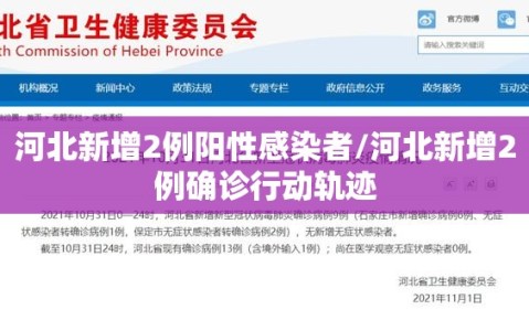 河北新增2例阳性感染者/河北新增2例确诊行动轨迹