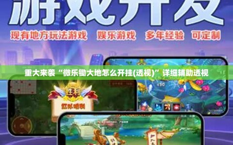 重大来袭“微乐锄大地怎么开挂(透视)”详细辅助透视