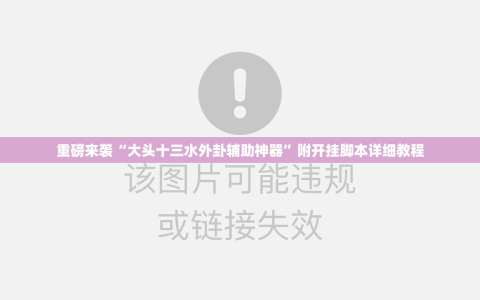 重磅来袭“大头十三水外卦辅助神器”附开挂脚本详细教程