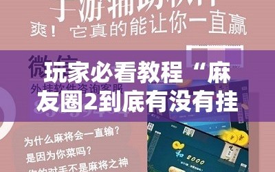 玩家必看教程“麻友圈2到底有没有挂”附开挂脚本详细教程