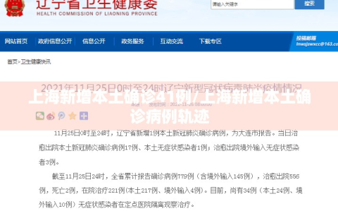 上海新增本土确诊41例/上海新增本土确诊病例轨迹