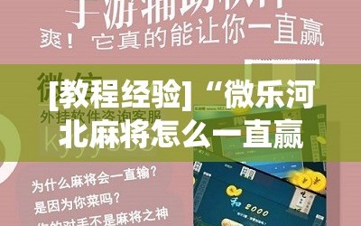 [教程经验]“微乐河北麻将怎么一直赢”详细开挂玩法
