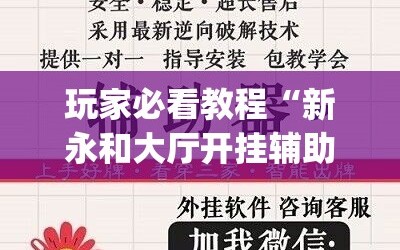 玩家必看教程“新永和大厅开挂辅助下载”(原来确实是有插件)