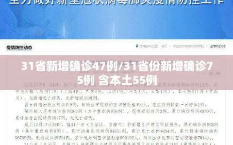 31省新增确诊47例/31省份新增确诊75例 含本土55例