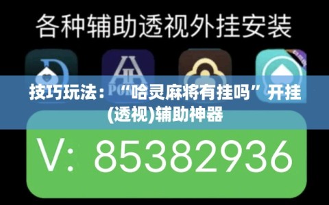 技巧玩法：“哈灵麻将有挂吗”开挂(透视)辅助神器