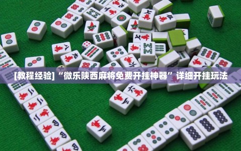 [教程经验]“微乐陕西麻将免费开挂神器”详细开挂玩法