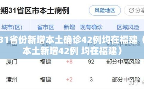 31省份新增本土确诊42例均在福建（本土新增42例 均在福建）