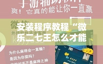 安装程序教程“微乐二七王怎么才能赢”掌握辅助功能必胜规则