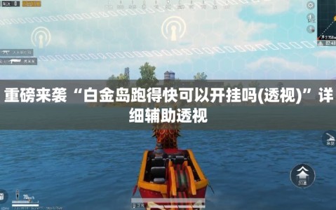 重磅来袭“白金岛跑得快可以开挂吗(透视)”详细辅助透视