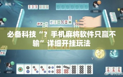 必备科技“？手机麻将软件只赢不输”详细开挂玩法