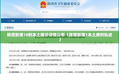 陕西新增18例本土确诊详情公布（陕西新增1本土病例轨迹）
