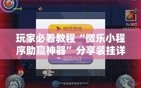 玩家必看教程“微乐小程序助赢神器”分享装挂详细步骤