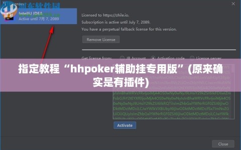 指定教程“hhpoker辅助挂专用版”(原来确实是有插件)