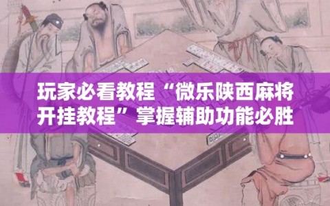 玩家必看教程“微乐陕西麻将开挂教程”掌握辅助功能必胜规则