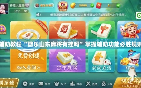 辅助教程“微乐山东麻将有挂吗”掌握辅助功能必胜规则