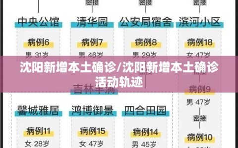 沈阳新增本土确诊/沈阳新增本土确诊活动轨迹